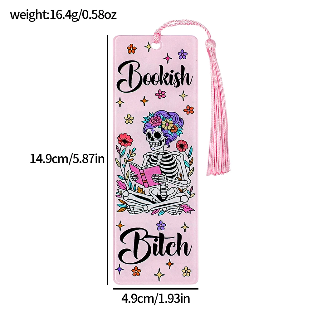 حامل صفحة الإشارات المرجعية للهالوين الشبح والهيكل العظمي للأطفال والمراهقين والكبار رائع للمكتبة المنزلية ونوادي الكتب والفصول الدراسية هدية إبداعية