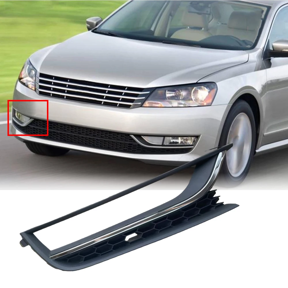 

Left/Right Front Bumper Fog Light Lamp Cover Grille Lower Grill For VW Passat 2012 - 2015 US Version 561853665A 561853666A