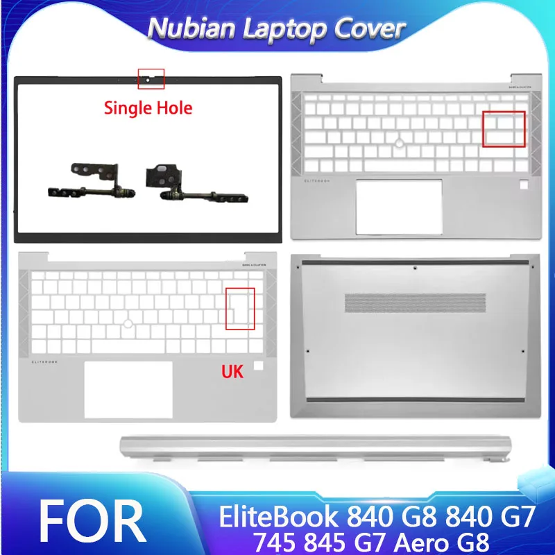 

Replace Upper Top Cover Bottom Case For EliteBook 840 G8 840 G7 745 845 G7 G8 Laptop Front Bezel Palmrest Keyboard Hinge cover