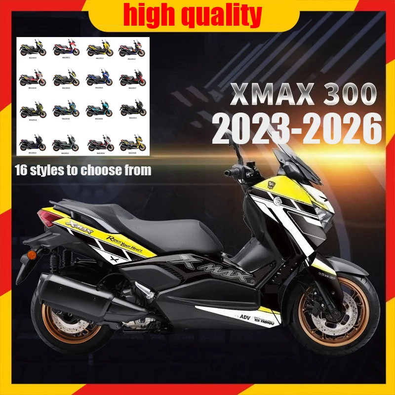 

For XMAX300 XMAX 300 2023 2024 2025 2026 Body Fairing Decoration Sticker Motorcycle Sticker Tank Pad Protective waterproof Decal