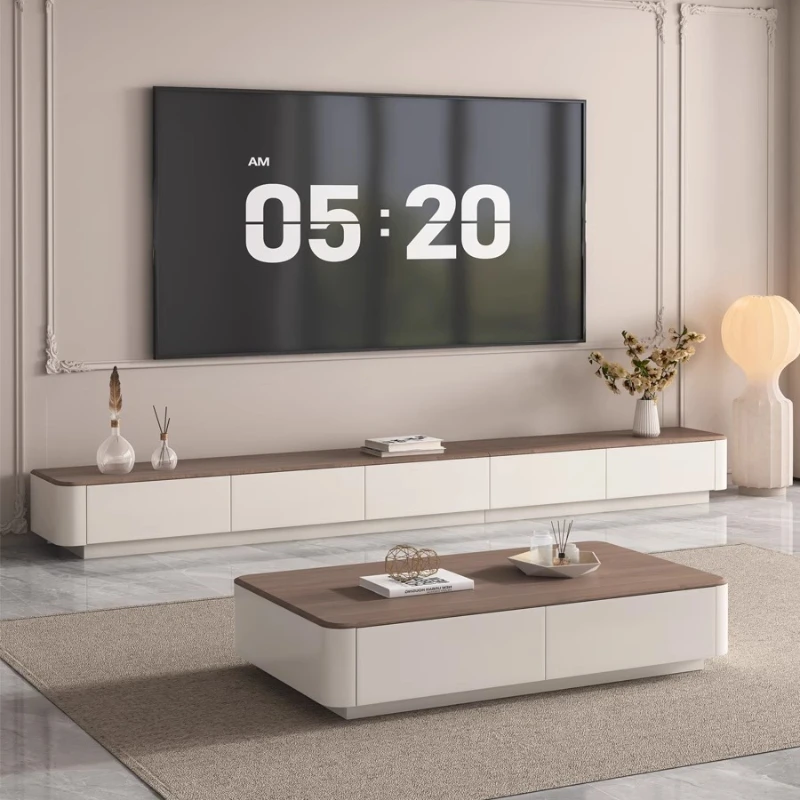 

Cream Wind Tv Table Display Luxury Living Room Universal TV Cabinet Modern Designer Hallway Trendy Archivadores Salon Furniture