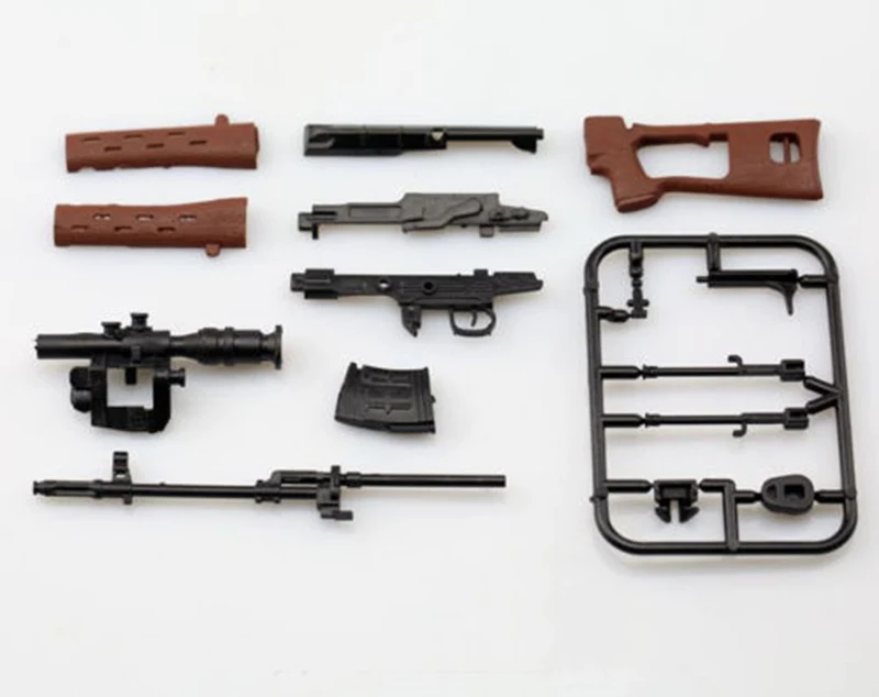 1/6 Scale SVD Toy Weapon 1:6 SVD Sniper Rifle 4D Plastic Gun Model for 12 inch Soldiers Action Figures Dolls