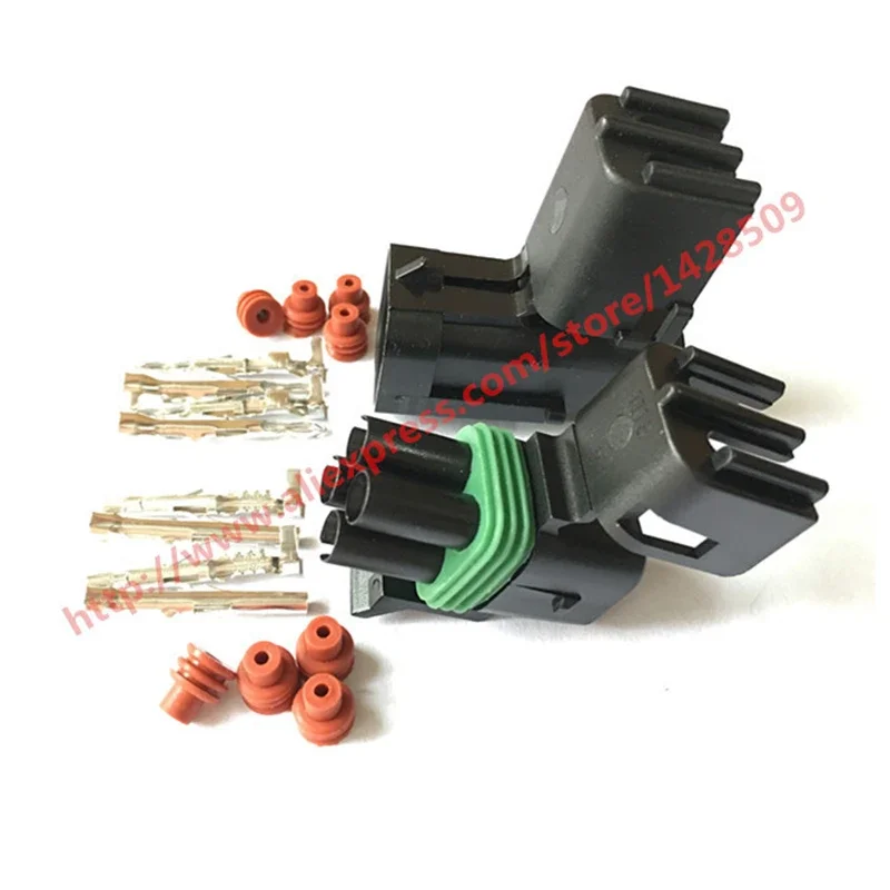 1 Pcs 4 Pin 12015024 12015798 Female Male Weather Pack Electrical Wire 2.5 Connector Plug Sealed Wiring Automobile Connectors