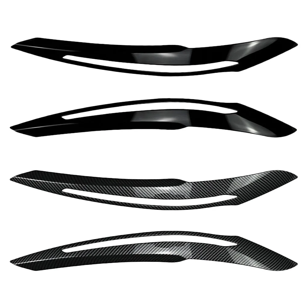 

2xFront Headlight Eyelid Eyebrow Cover Trim Car Headlamp Eyelid Eyebrow Cover for BMW 1 Series F20 F21 Advance Version 2011-2014