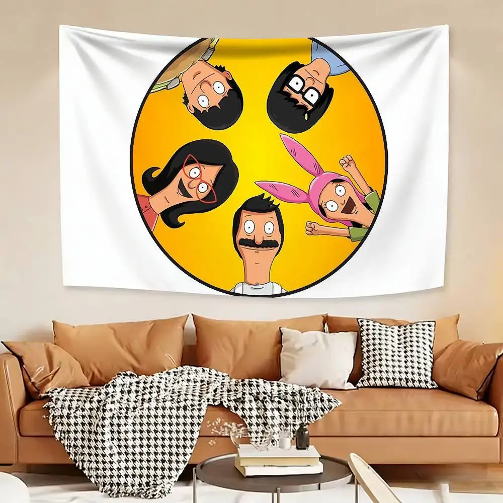 Cartoon B-Bobs Burgers  Flag Outdoor Decorations for Bedrooms Home Decor Items Decoration Banners