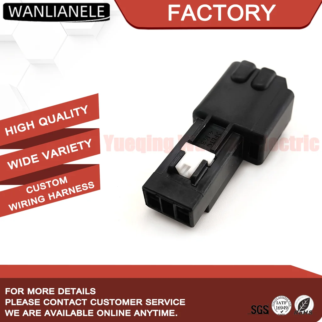 50 Sets 6098-7779 4Pin 1.2 Series Automotive Connector Male Housing Black Car Wiring Harness Plug