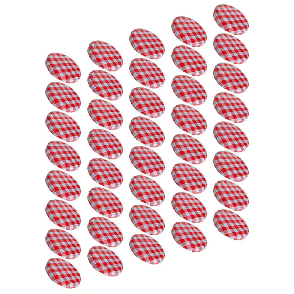 

40pcs Jar Lids Regular Mouth Canning Metal Food Storage Sealed Leak Proof Wide Mouth Jars Accessories Preservation