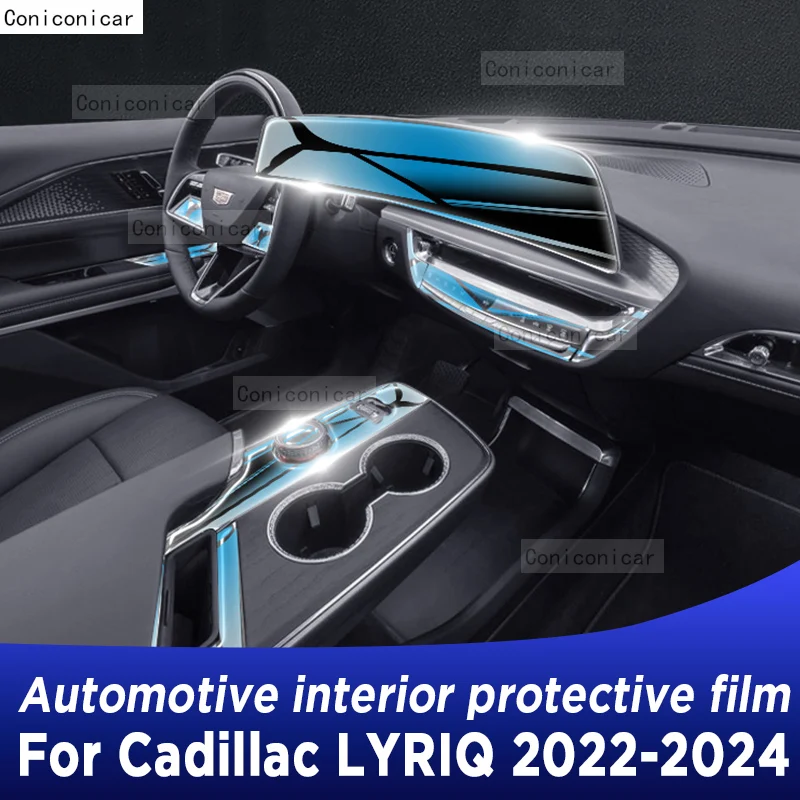 For Cadillac LYRIQ 2022 2023 2024 Gearbox Panel Dashboard Navigation Automotive Interior Protective Film TPU Anti-Scratch