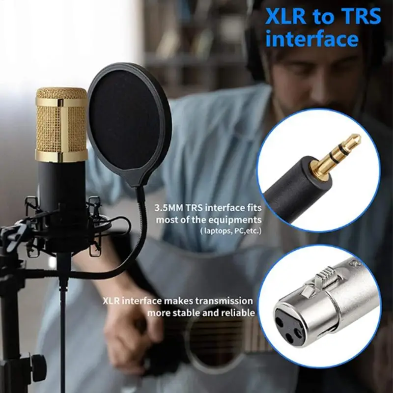 Recording Microphone Set Multipurpose Live Streaming Equipment User Friendly Live Streaming Kit Recording Studio Supplies For