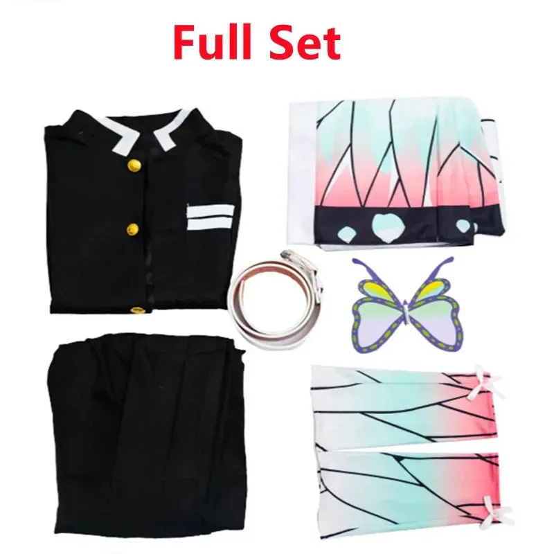 New ★ Anime Demon Slayer Kochou Shinobu Cosplay Costume★ 2025 qi☆