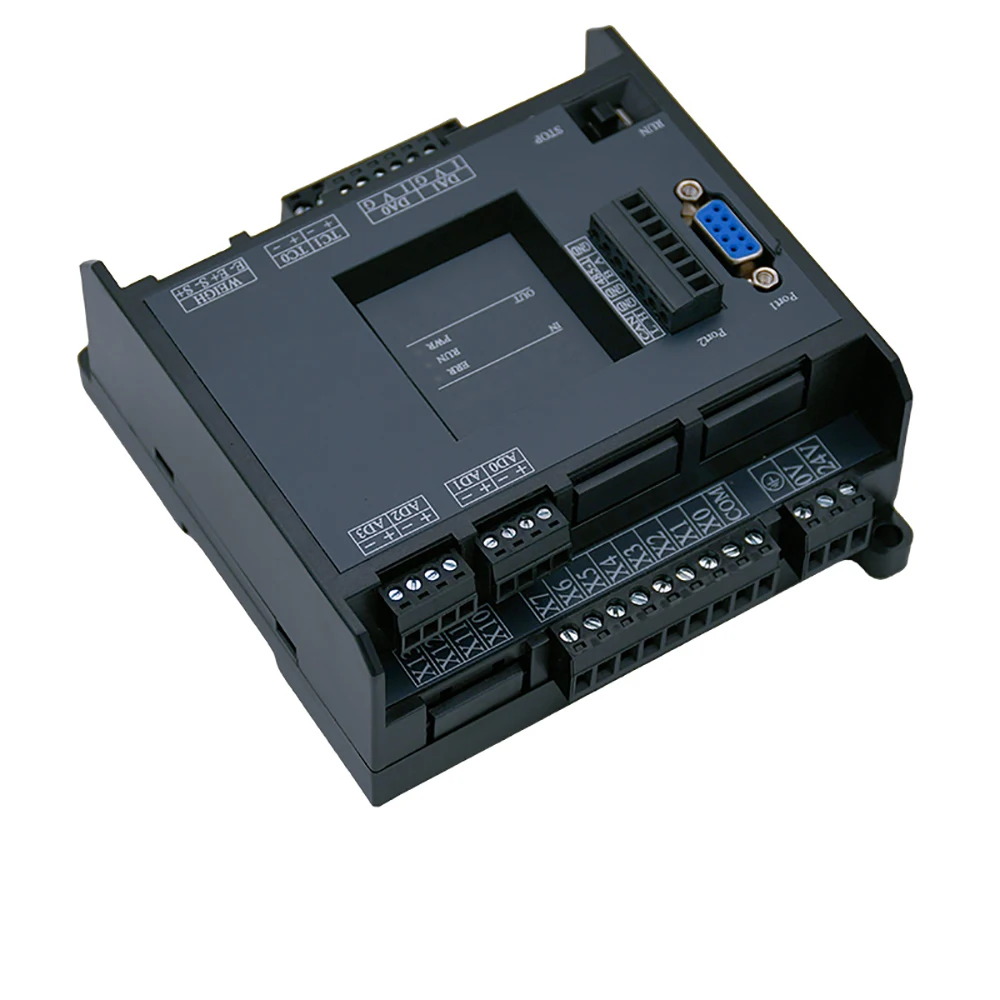 PLC 14 20 32 48 64MR/MT/MRT up to 10AD 2DA RS232 2xRS485 32000 Steps 4/8 High Speed Output CAN NTC Optional