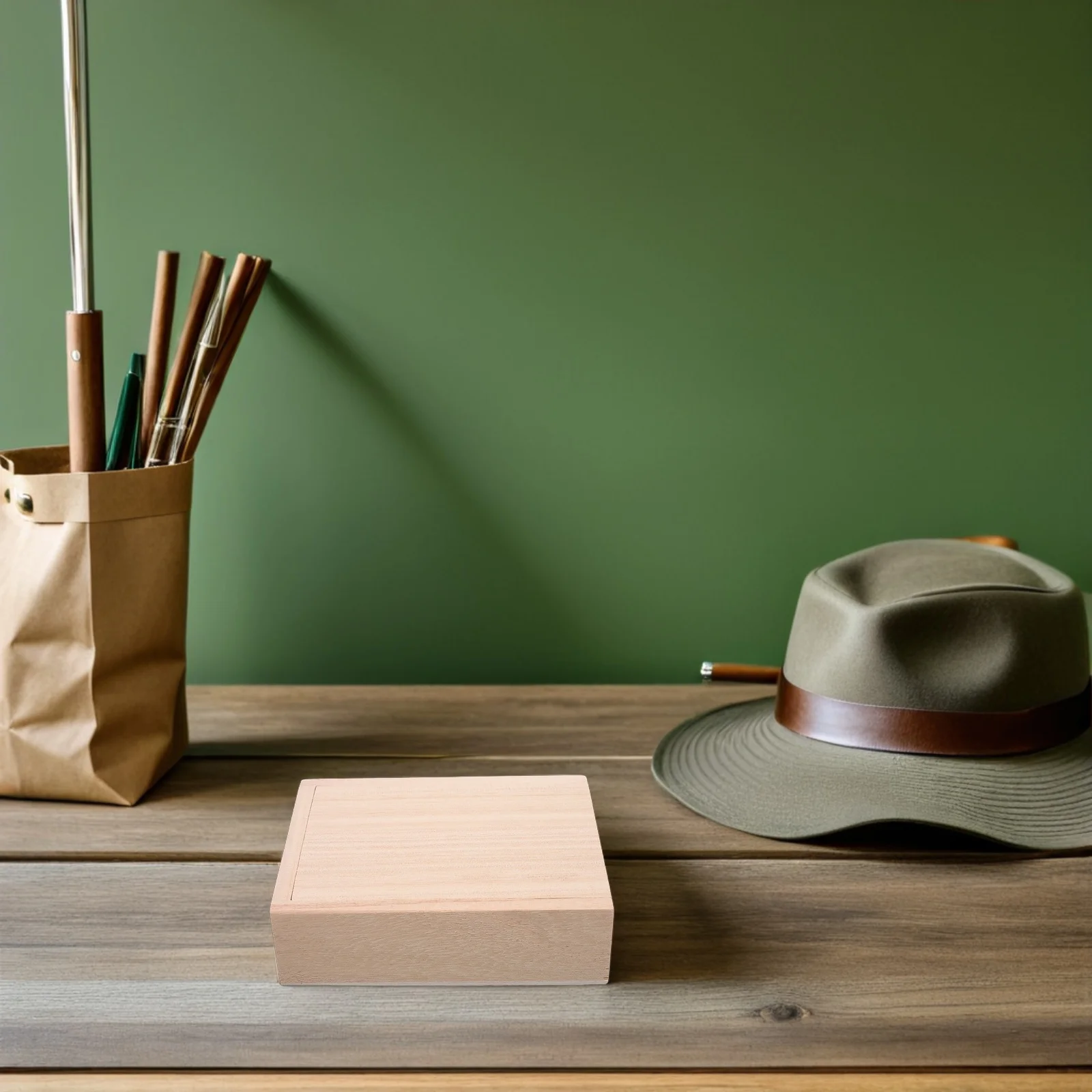 

Bait Box Unfinished Sliding Lid Compact Portable Live Bait Keeper Box for Trout Coarse Ice Fishing