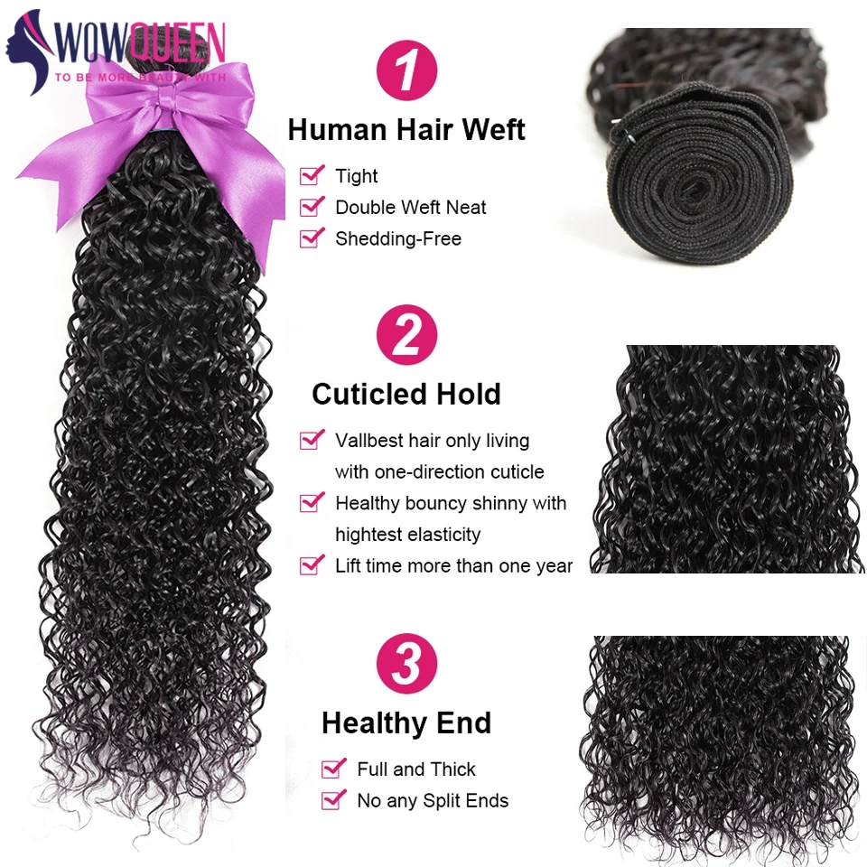 12A Curly Bundles Human Hair 30 32 34 Inch Brazilian Human Hair Bundles 1/3/4PCS Remy Kinky Curly Hair Extensions Natural Color