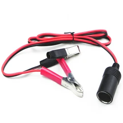 12V Car Battery Terminal Clamp Clip Cigarette Lighter Power Socket Adaptor Clamp Battery Pump Power Adapter Splitter