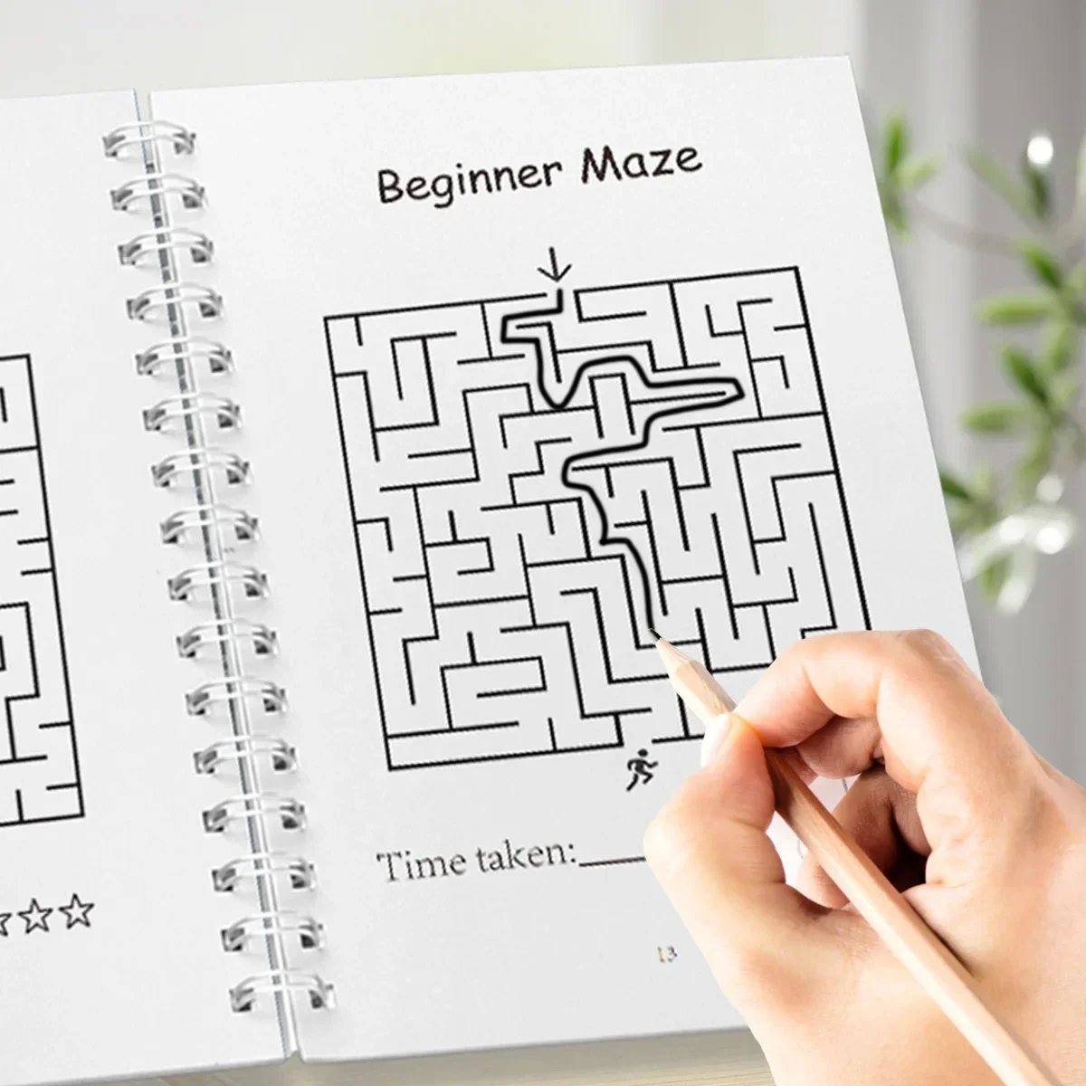 Kids Maze Game Book, Fun Puzzle Activity Workbook, Brain Training for Children, Improve Concentration & Logical Thinking view 5