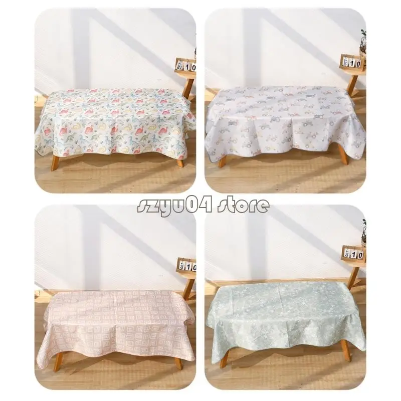 سجادة مقاومة للانسكاب قابلة للطي مقاس 4×7D لتغذية الأطفال، سهلة التنظيف وقابلة للغسل في الغسالة