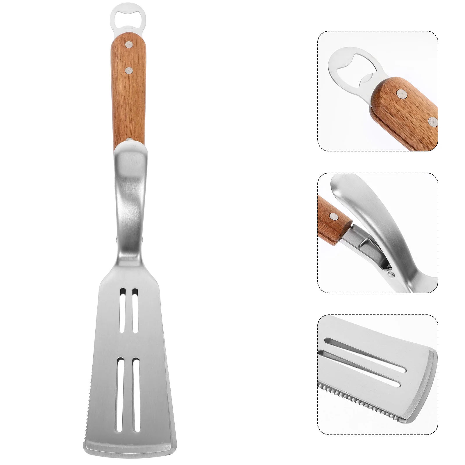 

1pc Stainless Steel Food Handle Fried Food Clip Bread Tong Bbq Tongs Kitchen Restaurant Outdoor Reusable Buffet
