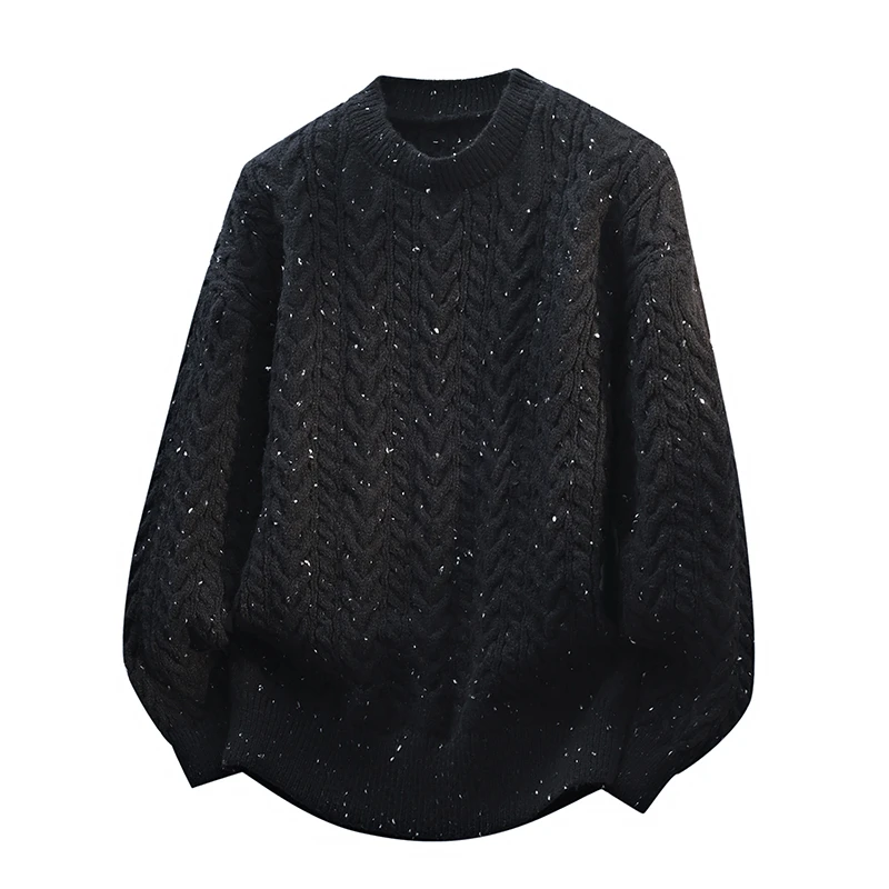 

Мужской вязаный свитер с круглым вырезом, теплый базовый слой, корейский стиль, осень-зима, новинка, Ciwalk, полиэстер