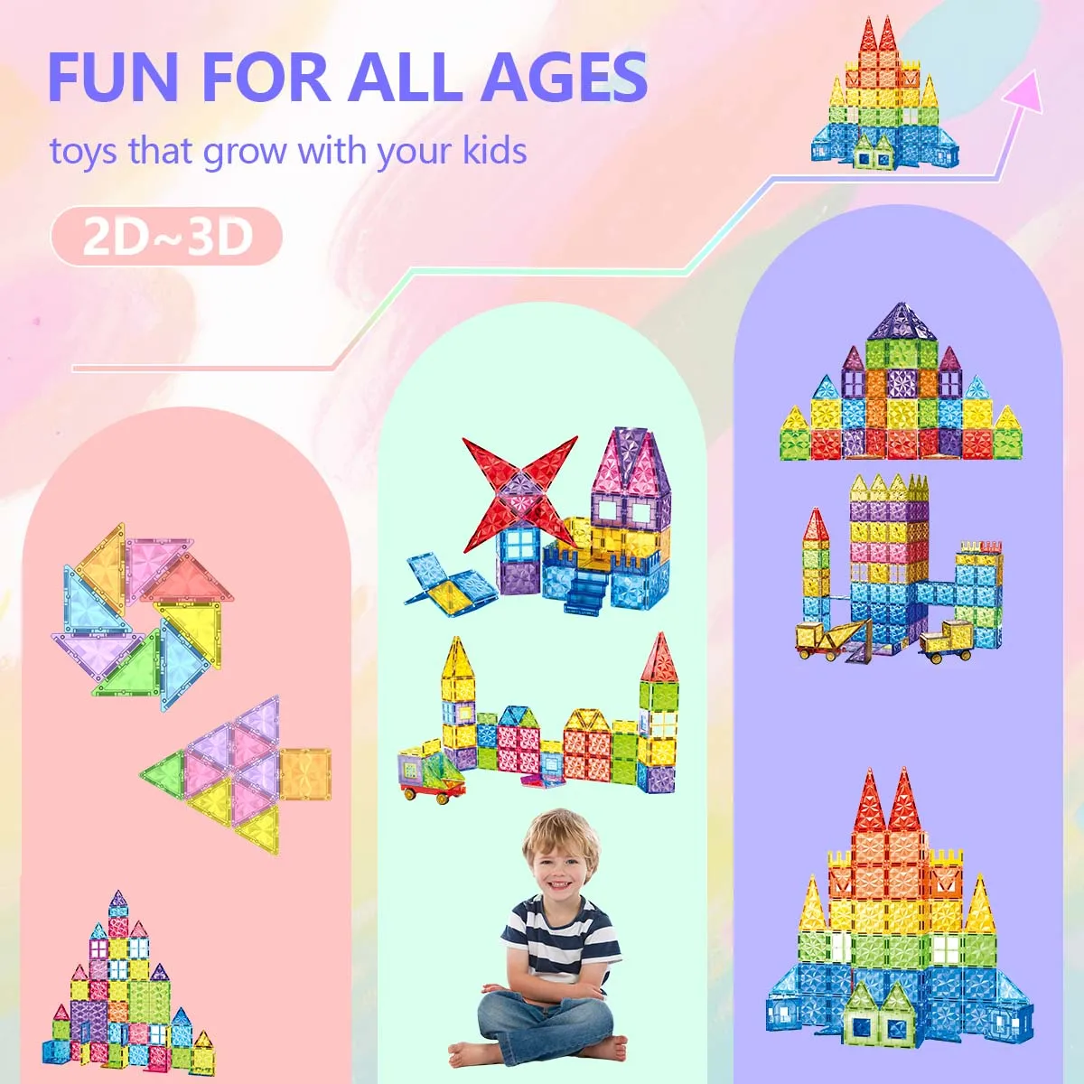 Magnetische Bouwstenen Bouwset 3D Speelgoed Voor 3 + Jaar Kinderen Montessori Educatief STEM Bouwstenen Speelgoed Met Wielen