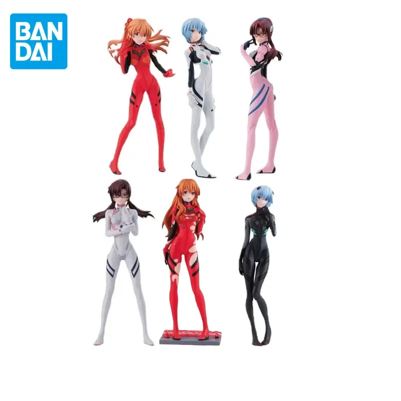 

BANDAI Genuine EVA Anime Figure Shokugan Ayanami Rei Asuka Langley Soryu Gashapon Action Figure Toys For Kids Xmas Gift Model