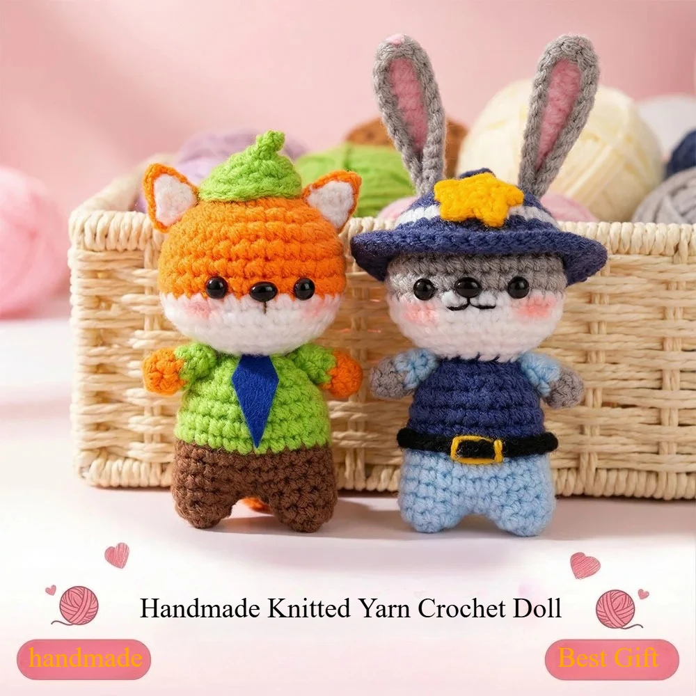 Nuevo Colgante de Bolso Exquisito de Muñeca de Ganchillo Hecha a Mano Original, Adorno Artesanal, Llavero de Hilo Tejido, Figura Hecha a Mano, Regalo de Decoración para el Hogar
