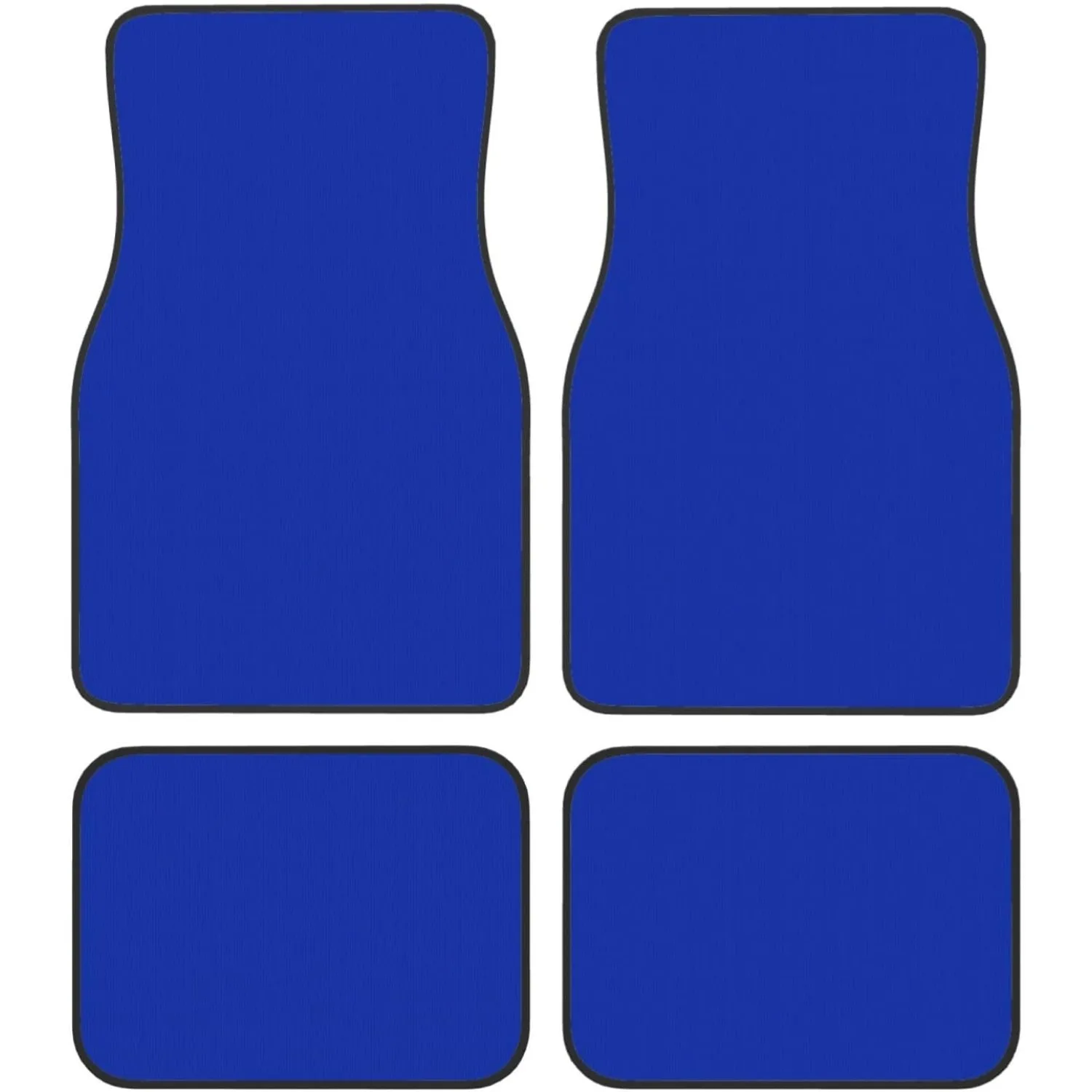 Alfombrillas Antideslizantes para Auto Color Azul Rey - Resistentes, Aptas para Autos, Camionetas y SUVs, para Todo Clima con Cubierta para Conductor/Pasajero/Trasera/Maletero