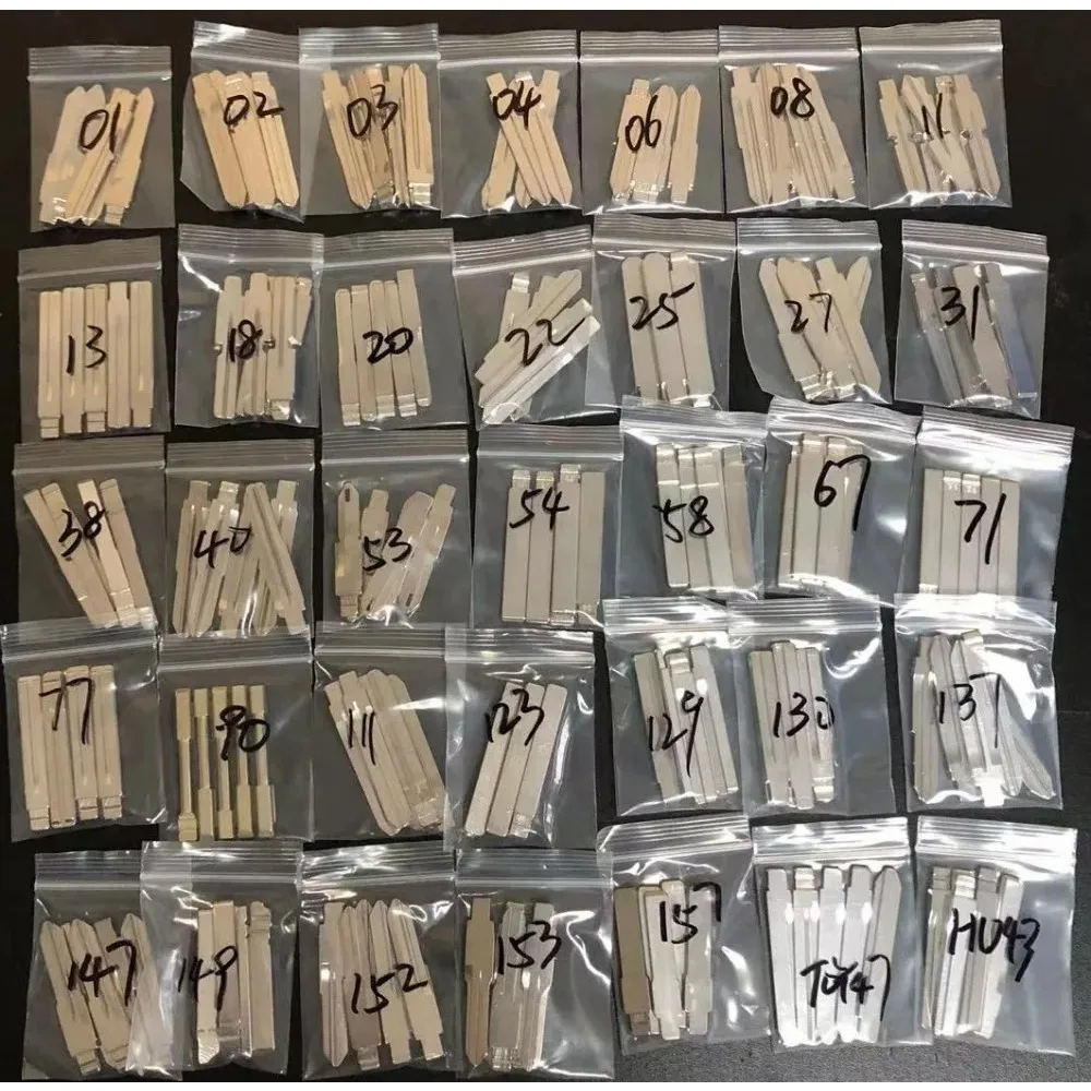175pcs Blank Metal Uncut Car Remote Key Blade For KEYDIY KD900/KD-X2 KD KEYDIY VVDI JMD Remote Car Key Blade Box