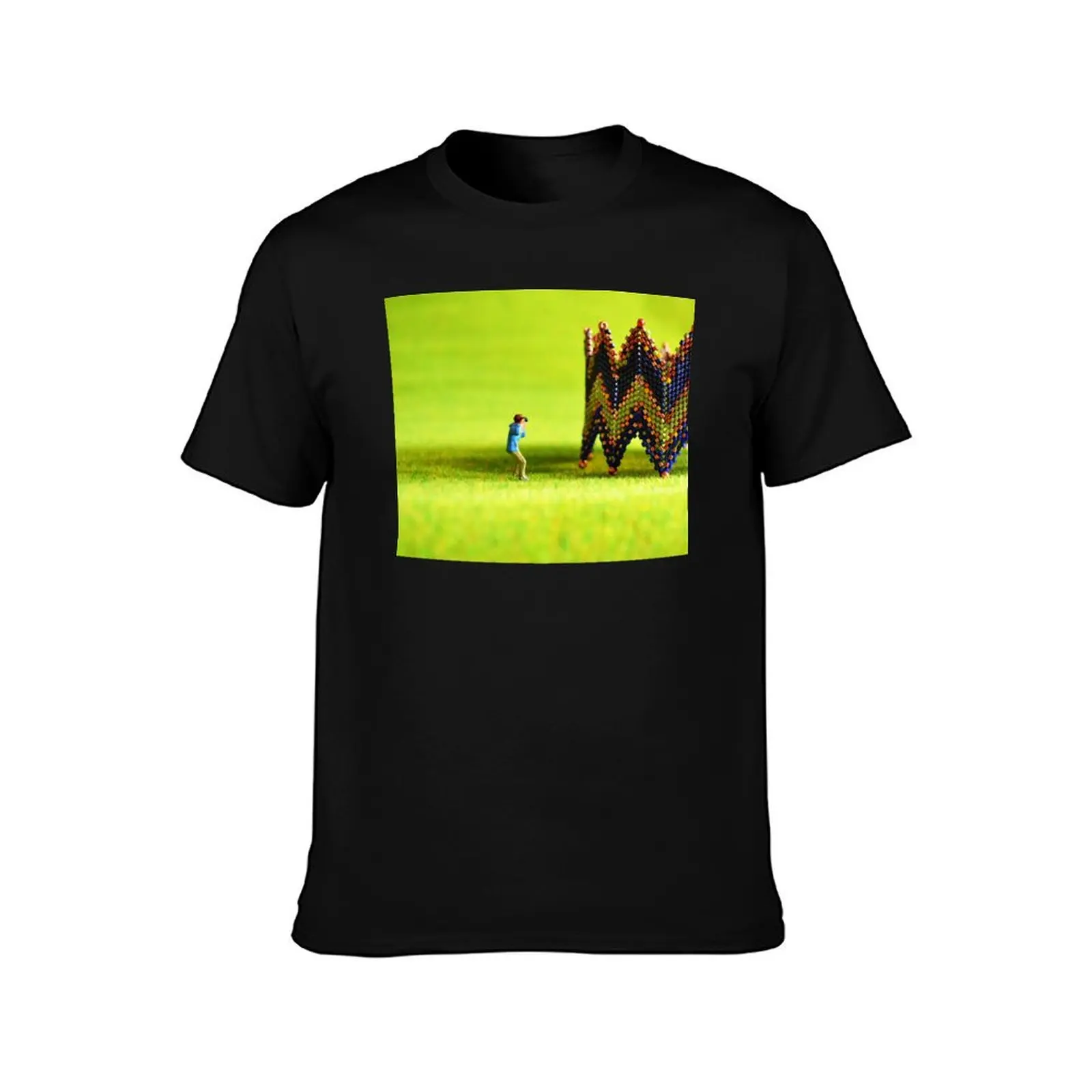 Little Man Rick-Rack T-Shirt Basic Casual Short Sleeve Cotton Shirt T-Shirt