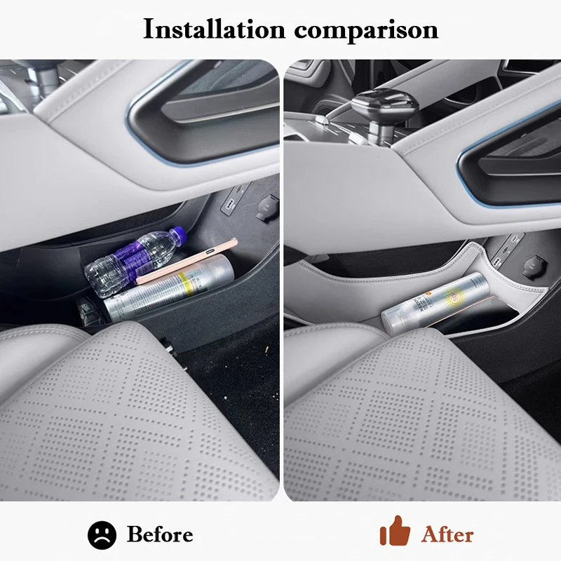 Good Quality New For BYD Yuan Up Pro 2024 2025 Central Control Lower Leather Storage Pocket Compartment Protective Pad Car Inter