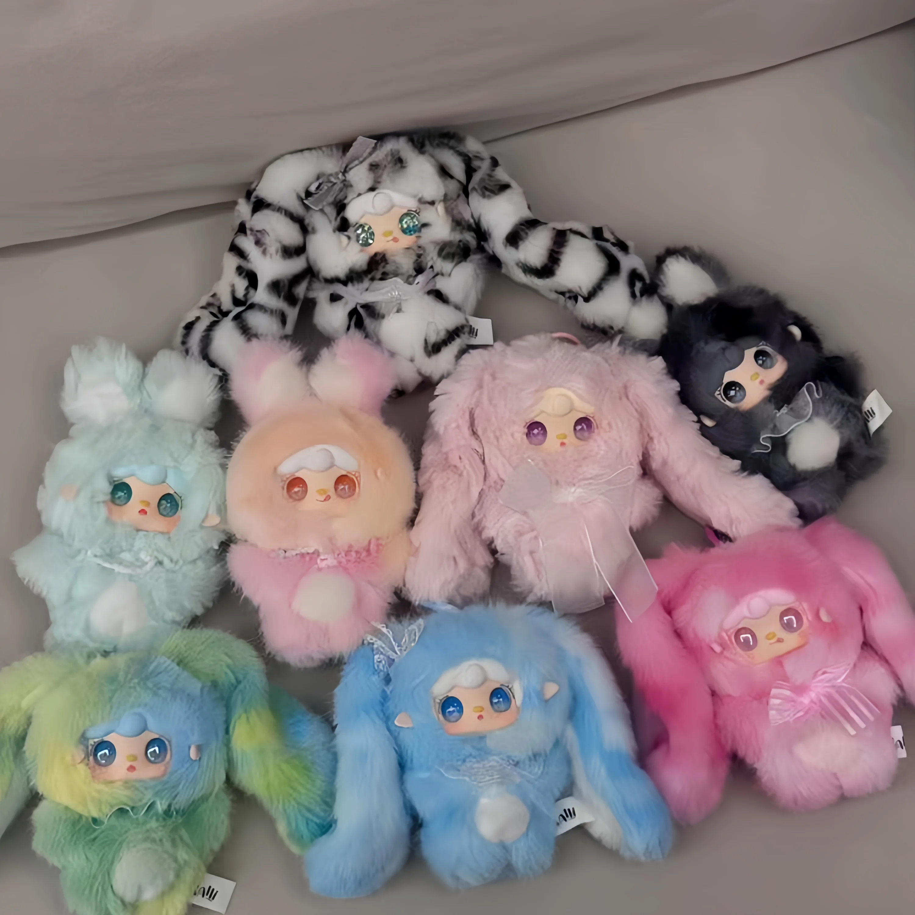 

Original Yooki Hopping Bunny Series Blind Box Vinyl Plush Pendant Mystery Box Kawaii Decoration Anime Figure Collection Kid Gift