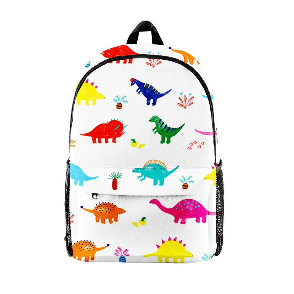 

Popular Youthful dinosaur Student School Bags Notebook Backpacks 3D Printed Oxford Waterproof Boys/Girls Funny Travel Bags