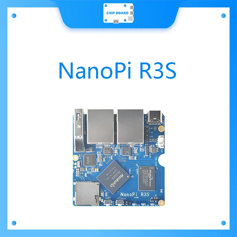 NanoPi R3S mini development board, 32GB eMMC, all metal shell RK3566 dual gigabit Ethernet ports