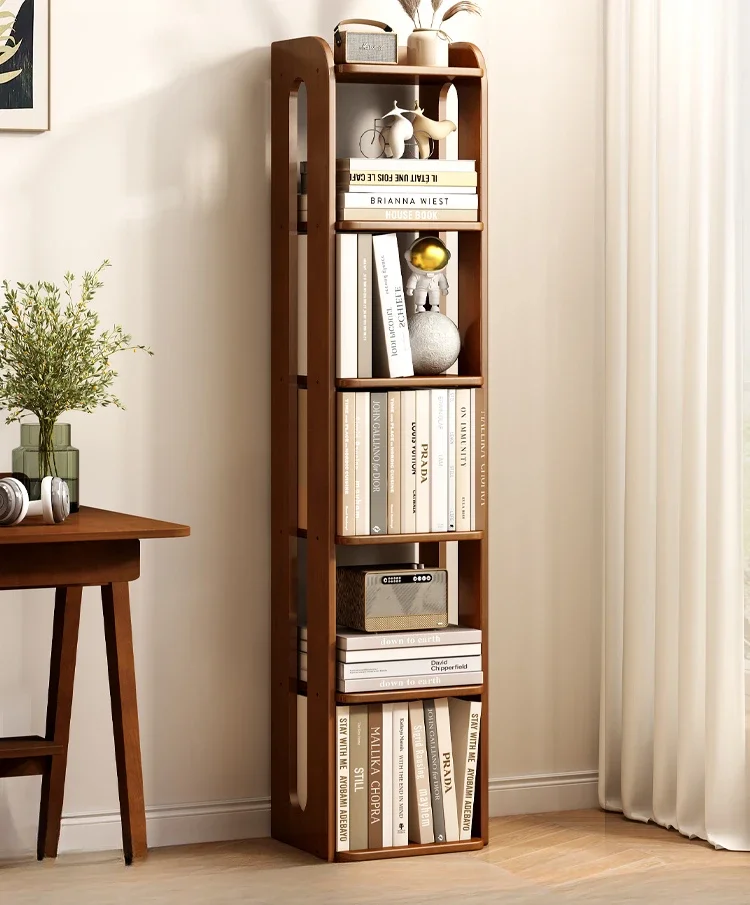 

Solid wood floor-to-ceiling multi-layer bookshelf shelf