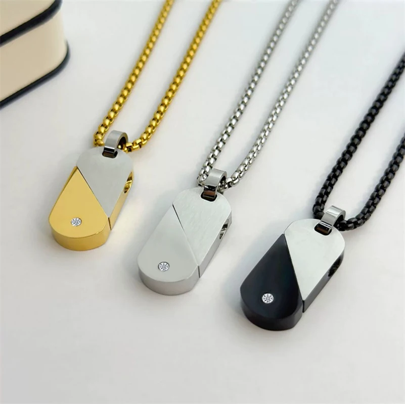 مخصص القلب قلادة للنساء شخصية القلب لغز مطابقة القلائد الفولاذ المقاوم للصدأ مخصص النقش اسم/تاريخ قلادة