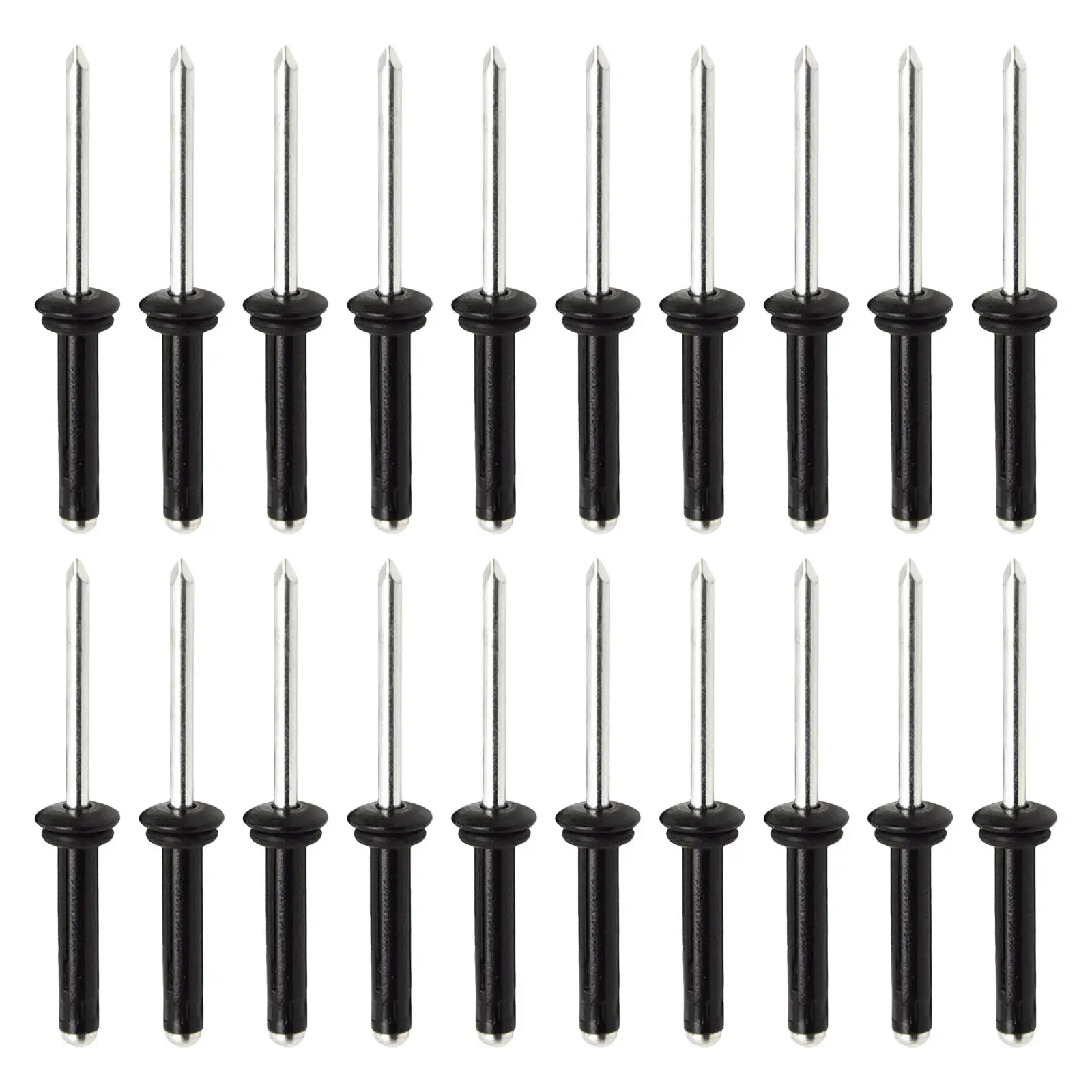 30Pcs Tri-Fold Rivets Core Aluminum Blind Rivets Kayak Boat Marine Fasteners Decorative Pop Rivet Kit Solid Rivet