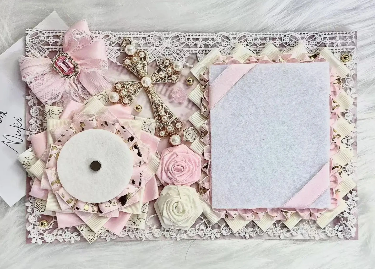 Finished Pain Board Cosplay Ita Bag Insert Board Badge Backpack Organizer Board Lace Ribbon Handmade Pain Bag Decoration