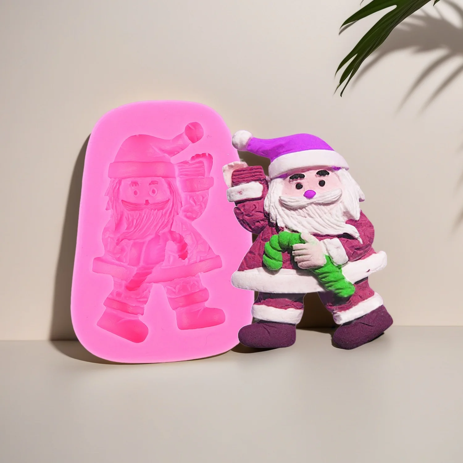 

Silicone Pinecone Molds Fondant Chocolate Santa Santa Claus Head Mold Sugarcraft Clay DIY Cakes Decoration