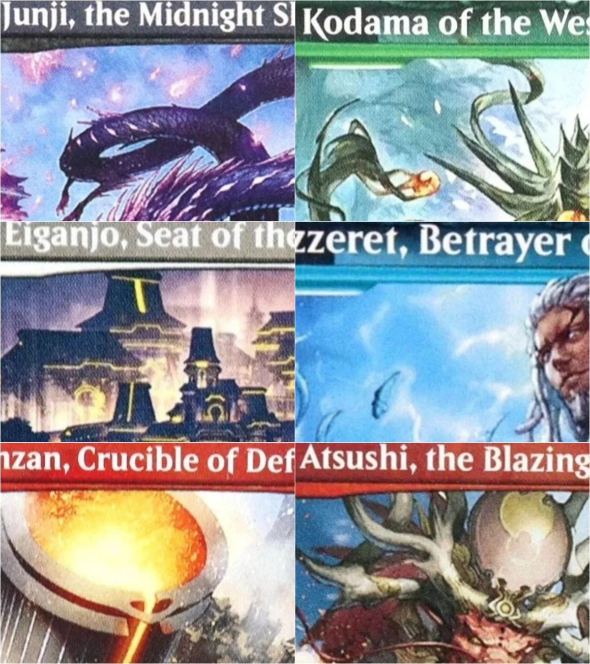 

(NEO) "Eiganjo, Seat of the Empire/Junji, the Midnight Sky" Magical Proxy Cards Quality Proxy Board Playing Game Trading Cards