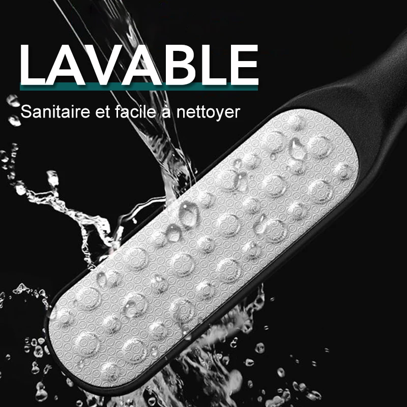 1 قطعة ملف القدم مزدوج الجانب المهنية عرموش كعب مبشرة الصلب الجلد الميت الكالس مزيل باديكير ملف القدم مبشرة