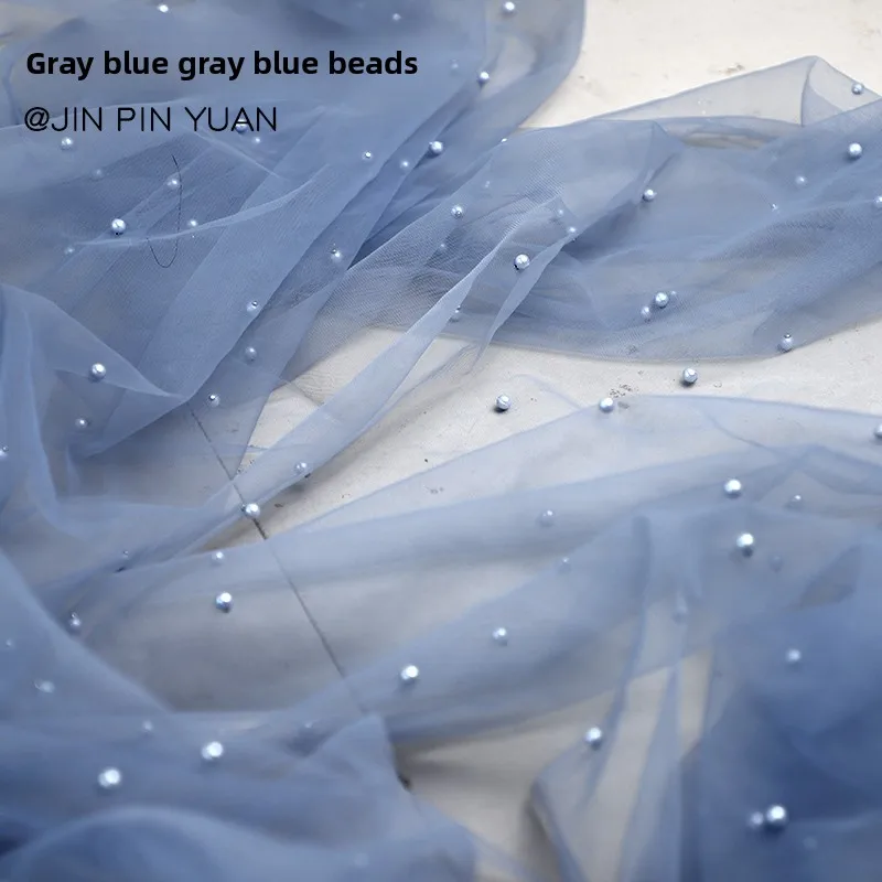 

Мягкая сетчатая тюлевая ткань с жемчугом по метрам для свадебных платьев, юбок, штор, вуаль, сделай сам, швейная обивка, фон, ткань, однотонная