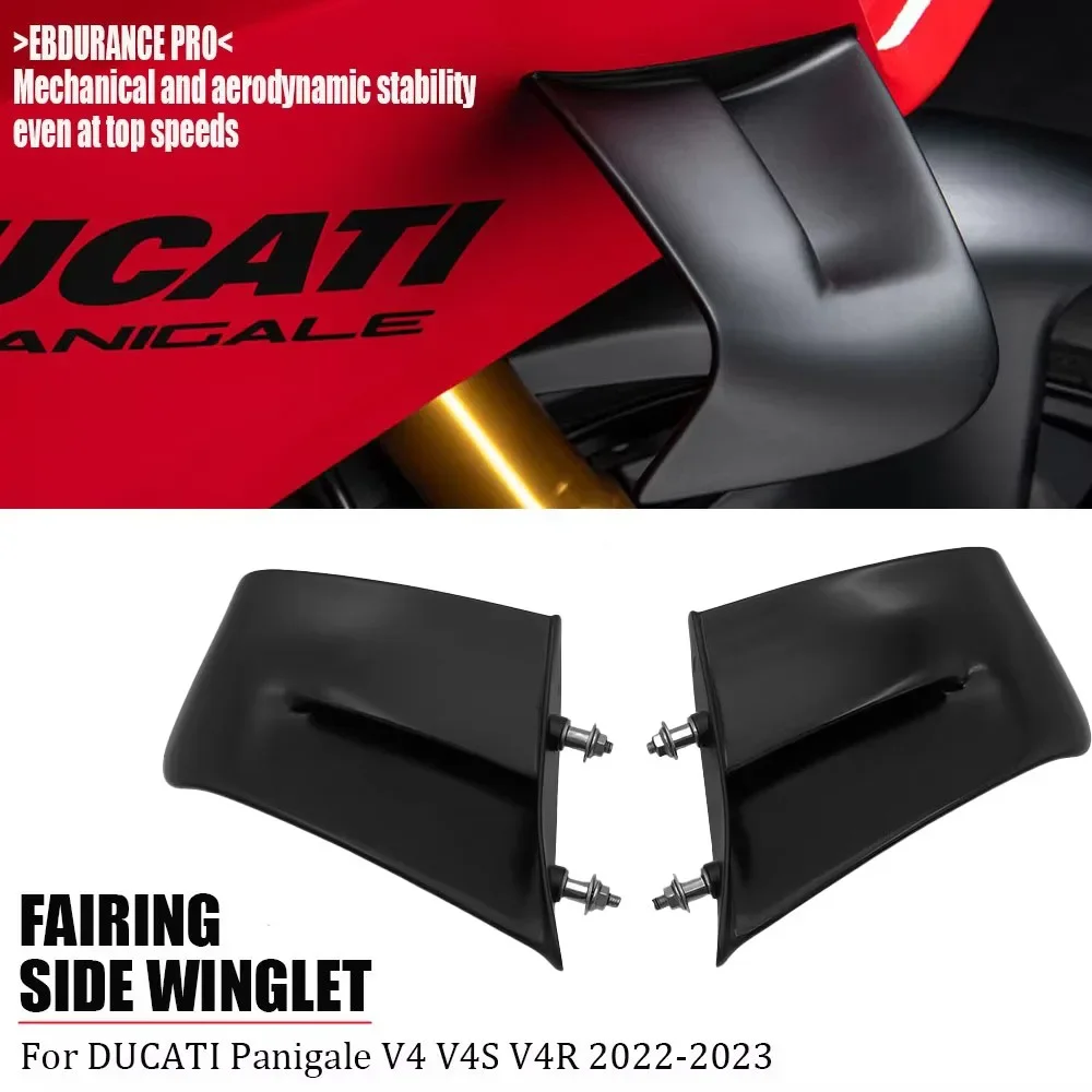 

For DUCATI Panigale V4 V4S V4R 2022 2023 Motorcycle Winglets Accessories Side Panels Fixed Wing Aerodynamics Fairing Kit ABS