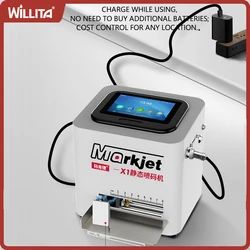 Willita 12.7mm Desktop Inkjet Printer Batch Code Number Logo Expiry Date Printer for Small Products Printer for Small Bussiness