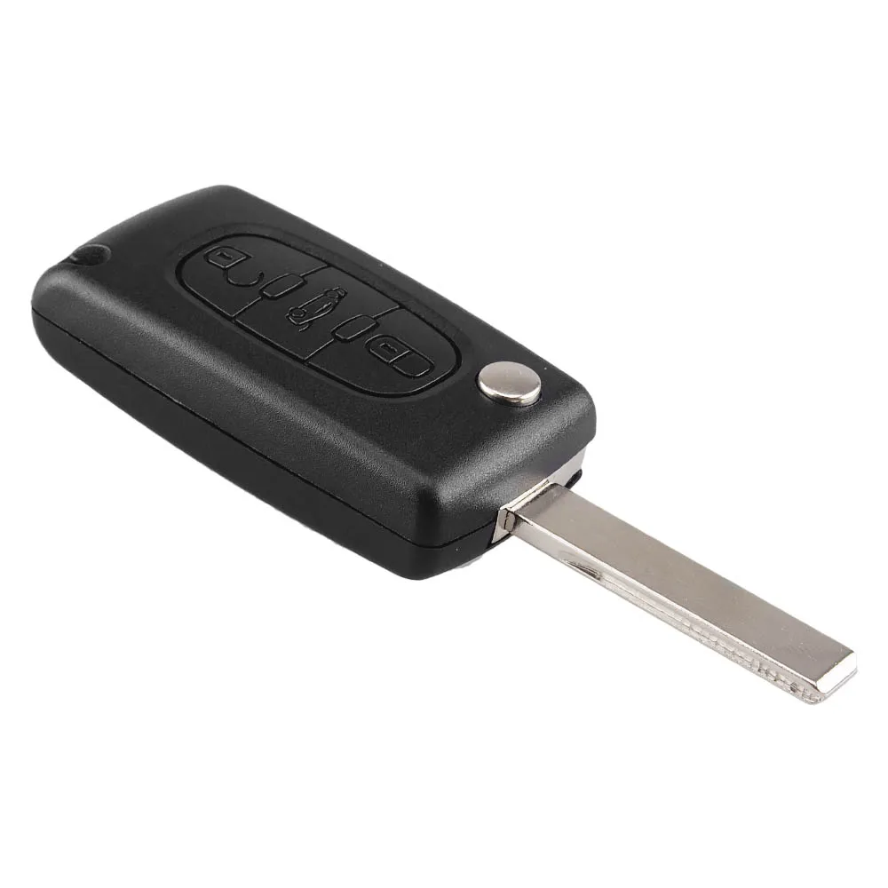 KEYYOU-funda de llave remota para peugeot, carcasa de 3 botones, CE0523, 407, 407, 307, 308