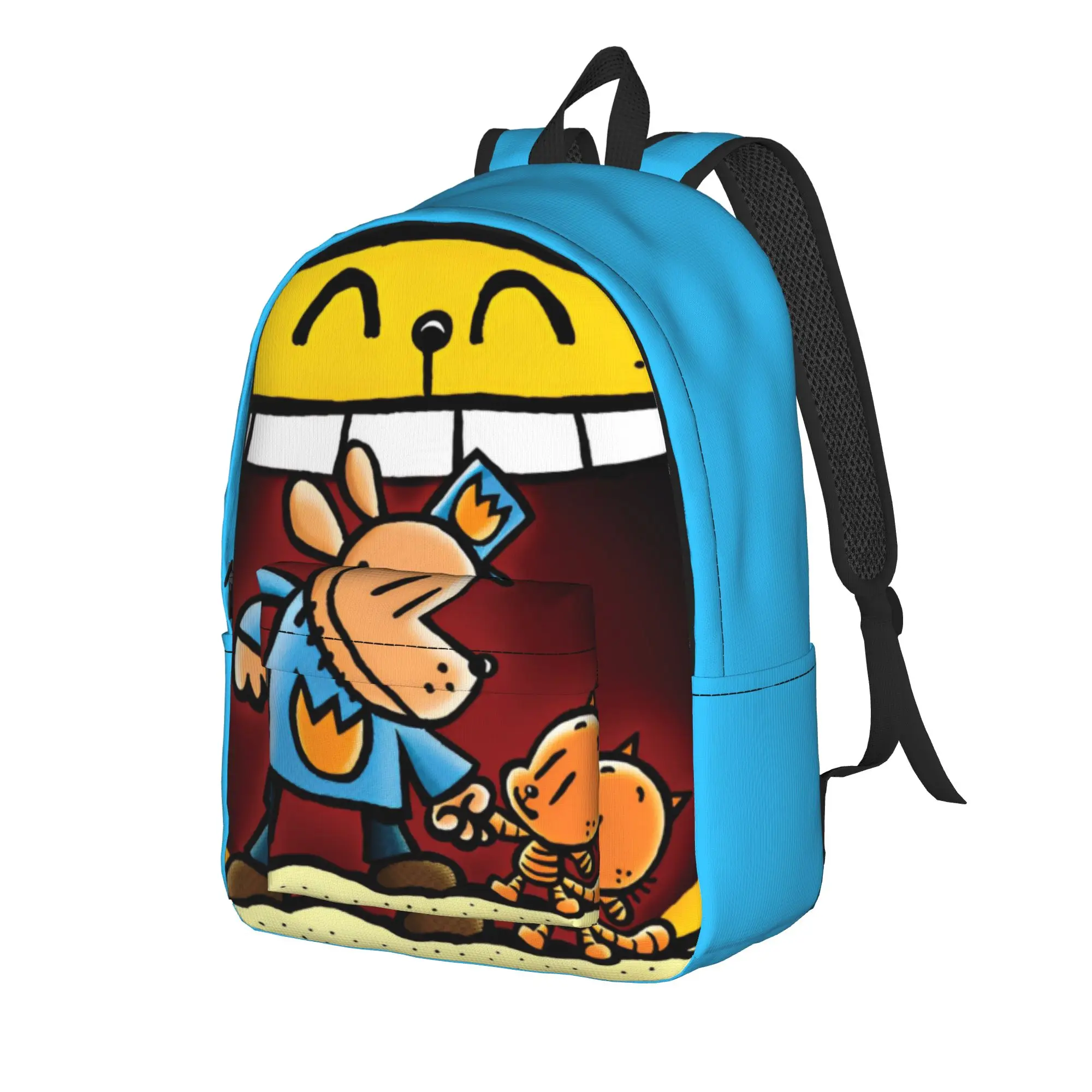 Dogmans Movie Comic Backpack for Men Women Fashion High School Work Daypack Cartoon Animals Laptop Computer Shoulder Bag Gift