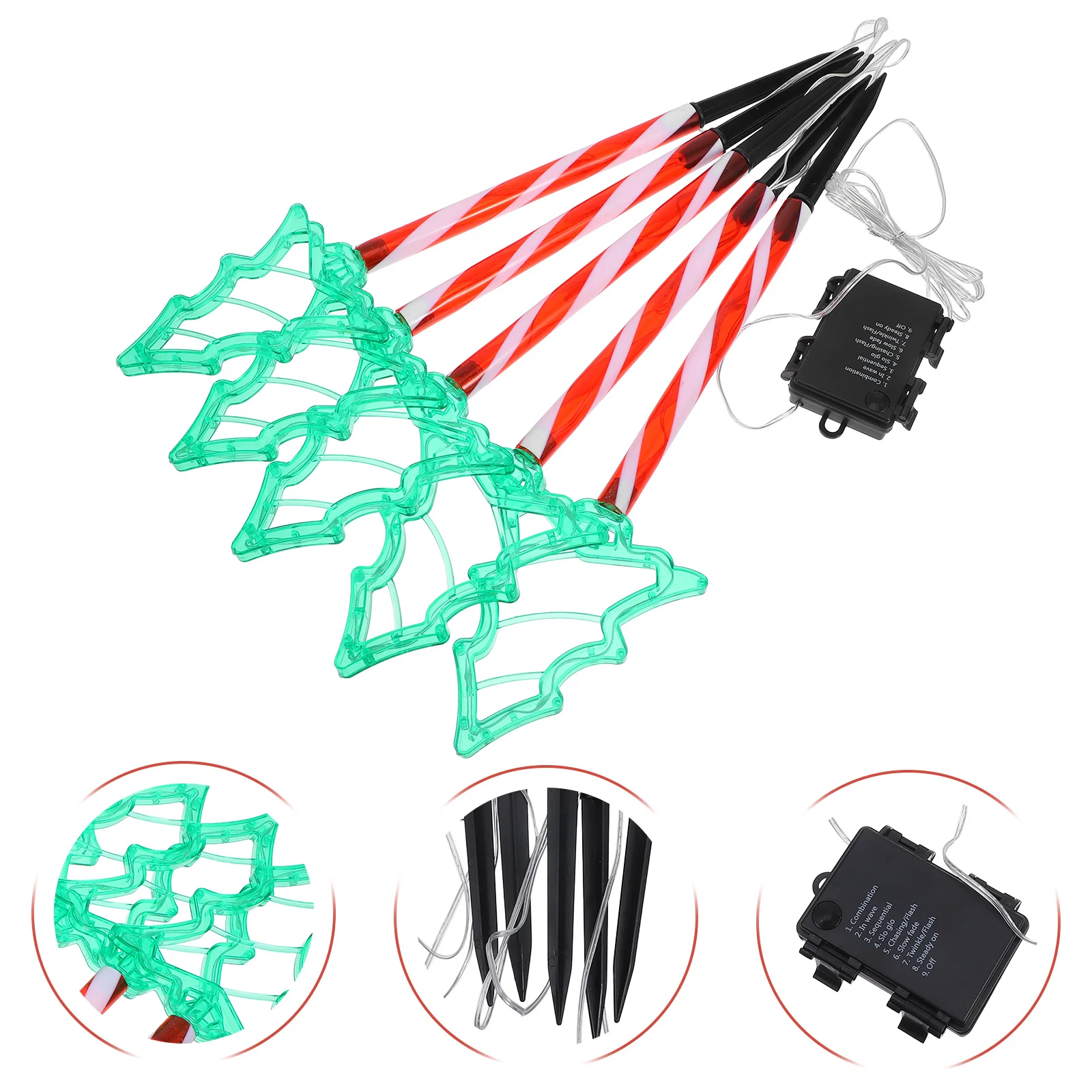 

1Set LED Christmas Stake Lights Outdoor Waterproof Garden Pathway Lamp Yard Lights Christmas Lawn Stakes Decoration