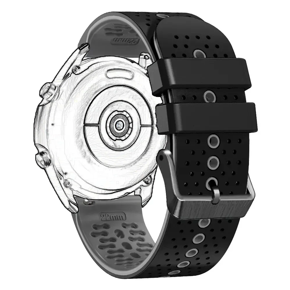 22 مللي متر سيليكون حزام ل Suunto العمودي حزام (استيك) ساعة سوار استبدال اكسسوارات ل Suunto 9 الذروة برو/5 الذروة حزام الساعات