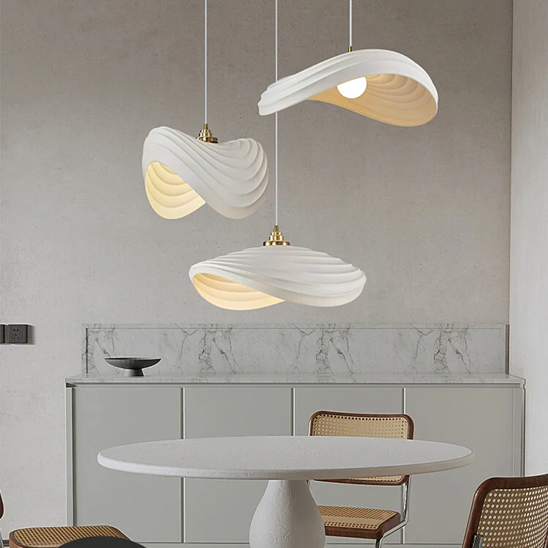 Nordic designer dining room pendant lamp three ends butter wind living room lamp table lamp quiet wind Clothes shop stair lamp