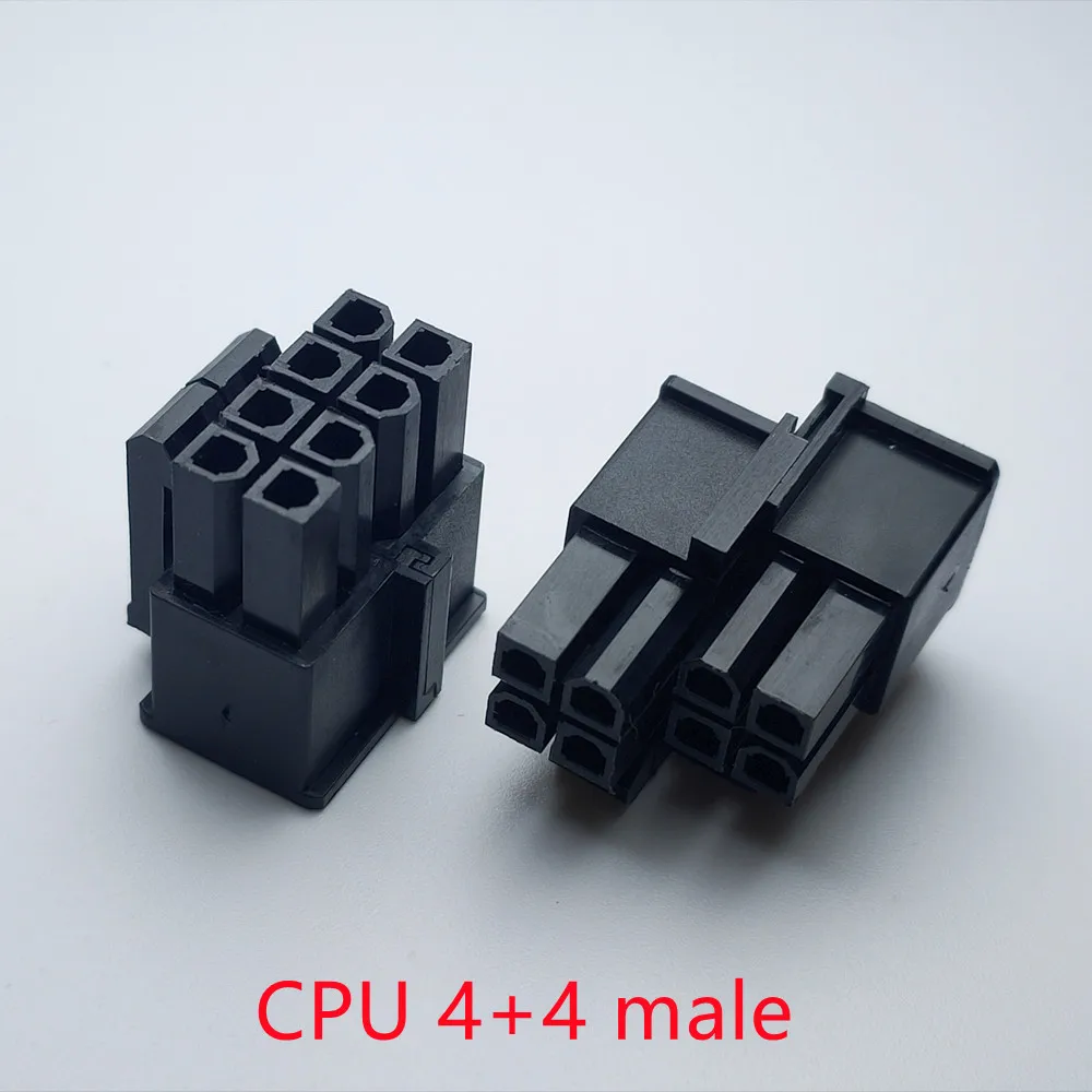 30 pz/1 lotto 4.2mm nero 4pin 8P 8pin maschio per PC computer ATX CPU connettore di alimentazione custodia in plastica