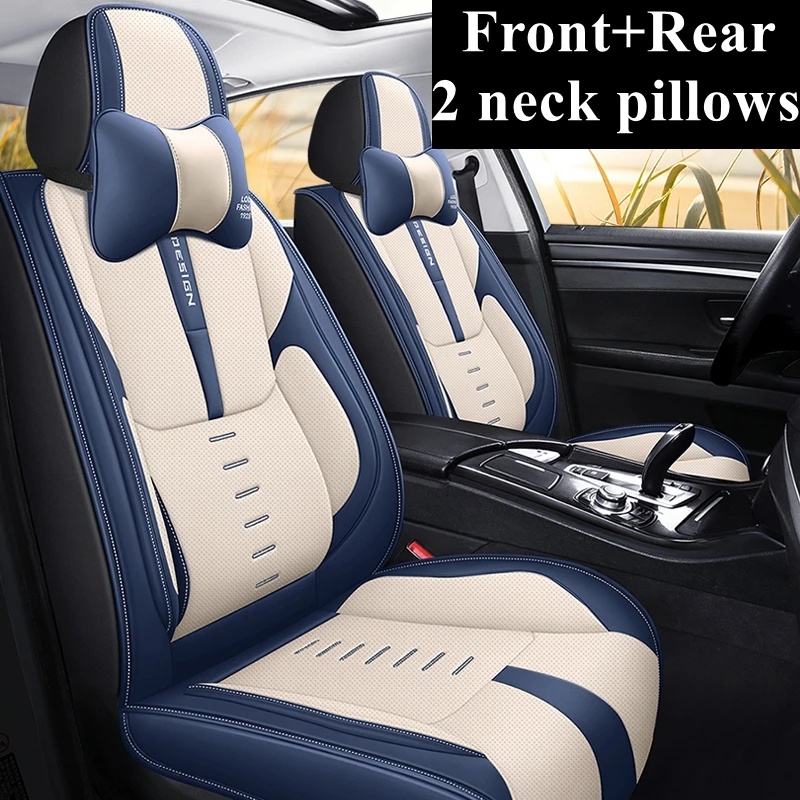 Leather Car Seat Cover For Renault Fluence Arkana Logan 2 Kadjar Megane 4 Kangoo Twingo Kaptur Accessories