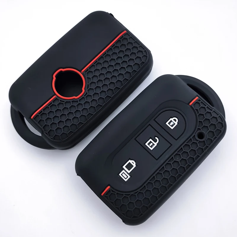 Key Case Cover for Nissan Qashqai J10 Tiida Micra X-Trail NV200 Navara Pathfinder Juke Keychain Fob Key Holder Car Accessories